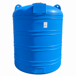 Verticale kunststof 5000 liter.