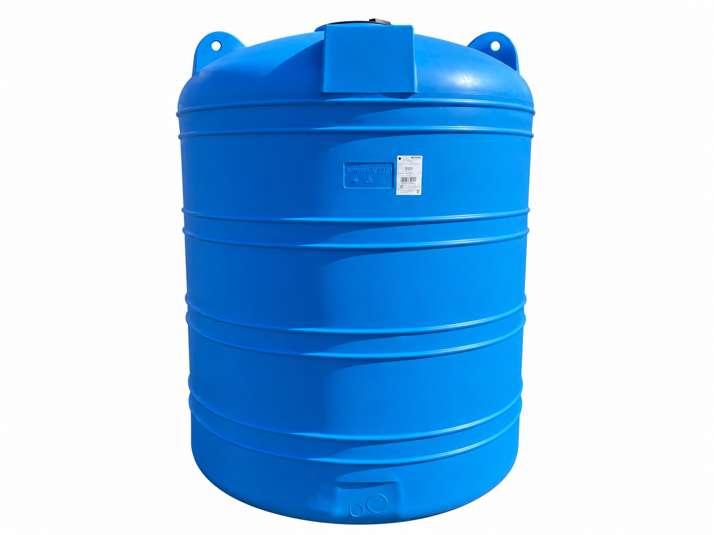 Verticale kunststof 5000 liter.